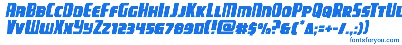 campjusticesemital Font – Blue Fonts on White Background