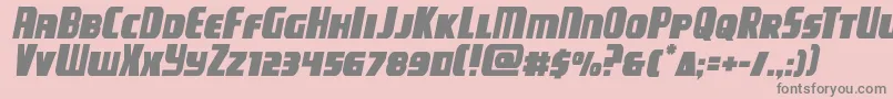 campjusticesemital Font – Gray Fonts on Pink Background