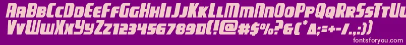 campjusticesemital Font – Pink Fonts on Purple Background