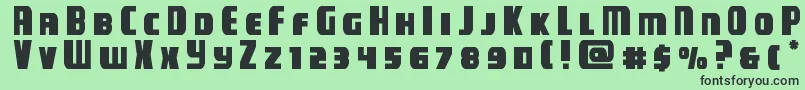 campjusticetitle Font – Black Fonts on Green Background