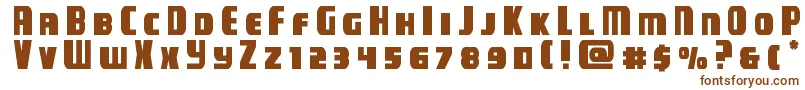 campjusticetitle-fontti – ruskeat fontit valkoisella taustalla