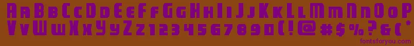 campjusticetitle Font – Purple Fonts on Brown Background