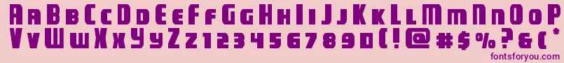 campjusticetitle Font – Purple Fonts on Pink Background