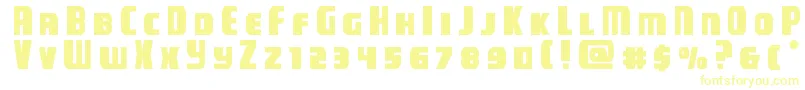 campjusticetitle-Schriftart – Gelbe Schriften