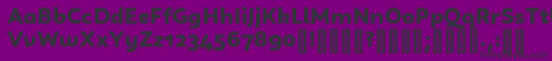 CampuniDemo Black Font – Black Fonts on Purple Background