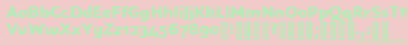 CampuniDemo Black Font – Green Fonts on Pink Background