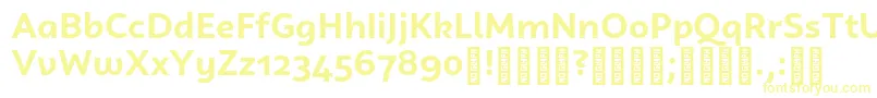 CampuniDemo Bold Font – Yellow Fonts on White Background