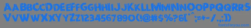 Redundeadrotate Font – Blue Fonts on Gray Background