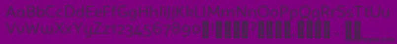 CampuniDemo Book Font – Black Fonts on Purple Background