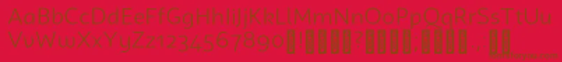 CampuniDemo Book Font – Brown Fonts on Red Background