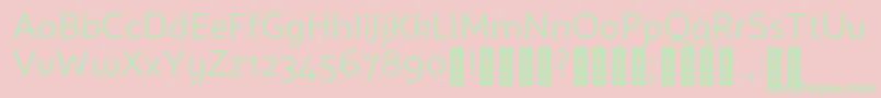 CampuniDemo Book Font – Green Fonts on Pink Background