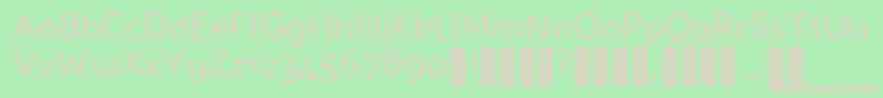 CampuniDemo Book Font – Pink Fonts on Green Background