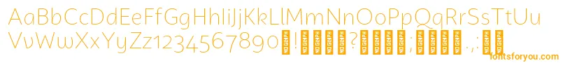 CampuniDemo ExtraLight Font – Orange Fonts