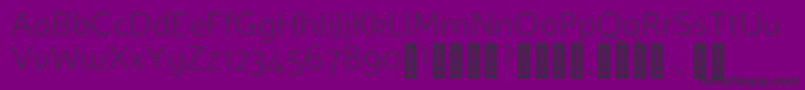 CampuniDemo Light Font – Black Fonts on Purple Background