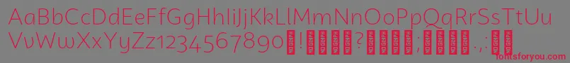 CampuniDemo Light Font – Red Fonts on Gray Background