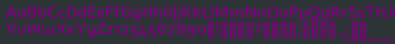 フォントCampuniDemo Medium – 黒い背景に紫のフォント