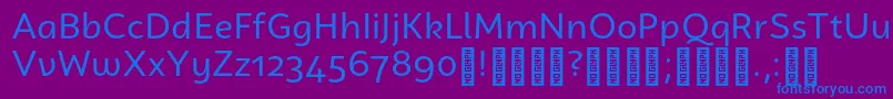 More about CampuniDemo Regular Font CampuniDemo Regular Font – Blue Fonts on Purple Background