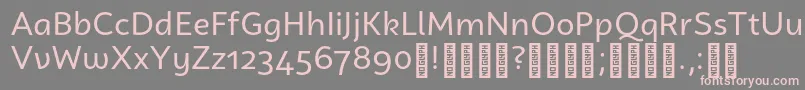 More about CampuniDemo Regular Font CampuniDemo Regular Font – Pink Fonts on Gray Background