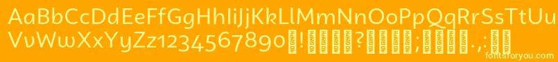 Подробнее о шрифте CampuniDemo Regular Шрифт CampuniDemo Regular – жёлтые шрифты на оранжевом фоне