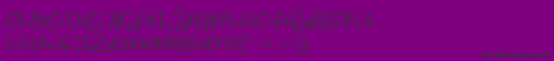 フォントCanadia DF – 紫の背景に黒い文字
