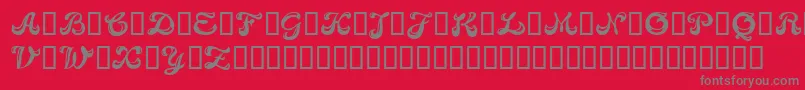 CANDB    Font – Gray Fonts on Red Background