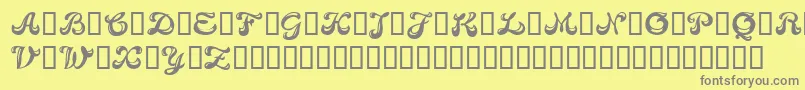 CANDB    Font – Gray Fonts on Yellow Background