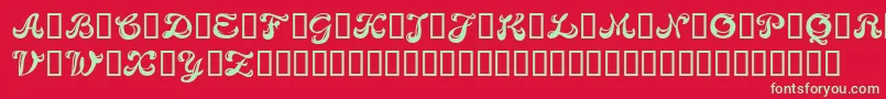 CANDB    Font – Green Fonts on Red Background