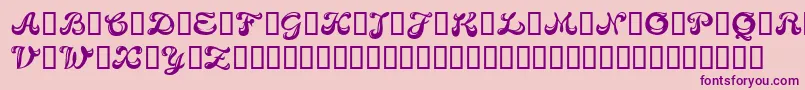 CANDB    Font – Purple Fonts on Pink Background