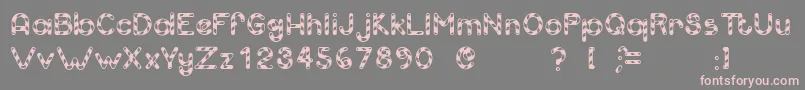 Candcu   Font – Pink Fonts on Gray Background
