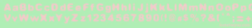 Candelita Font – Pink Fonts on Green Background