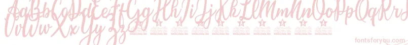 Candice Personal Use Font – Pink Fonts on White Background