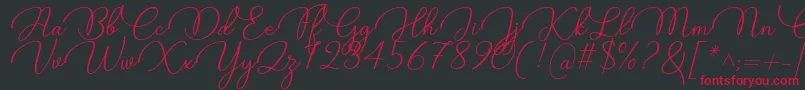 Fonte Candire Font by 7NTypes – fontes vermelhas em um fundo preto