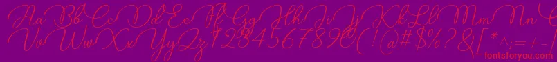 fuente Candire Font by 7NTypes – Fuentes Rojas Sobre Fondo Morado