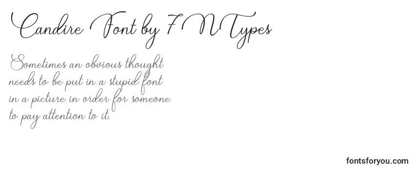 Schriftart Candire Font by 7NTypes