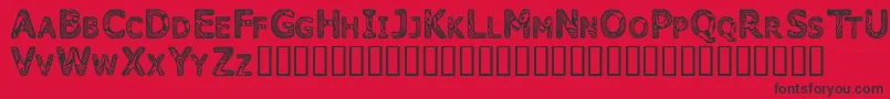 Candk    Font – Black Fonts on Red Background