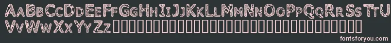 Candk    Font – Pink Fonts on Black Background