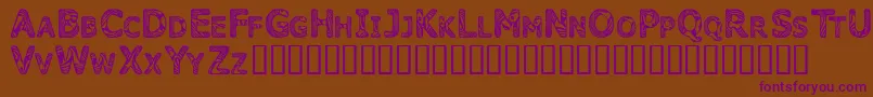 Candk    Font – Purple Fonts on Brown Background