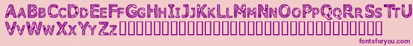 Candk    Font – Purple Fonts on Pink Background