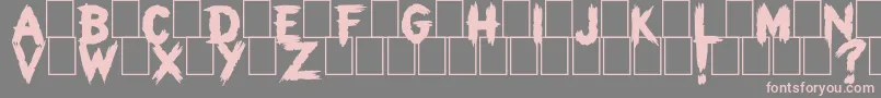 Them Font – Pink Fonts on Gray Background