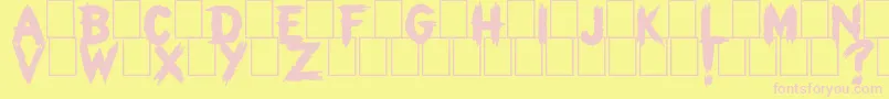 Them Font – Pink Fonts on Yellow Background