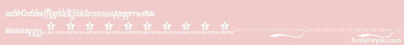 CANDY   -Schriftart – Weiße Schriften auf rosa Hintergrund