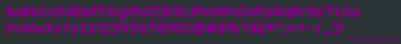 Candy Beans Font – Purple Fonts on Black Background
