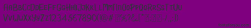 Candy Demo Font – Black Fonts on Purple Background