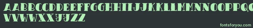 フォントCandy Night Demo – 黒い背景に緑の文字