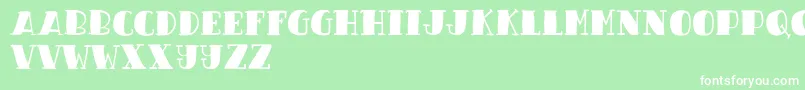 Candy Night Demo Font – White Fonts on Green Background
