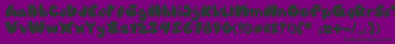 Candyshop Font – Black Fonts on Purple Background