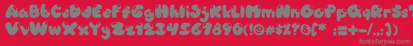 Шрифт Candyshop – серые шрифты на красном фоне
