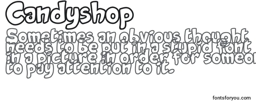 Review of the Candyshop (122706) Font
