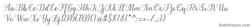 Cangkhoi Font – Gray Fonts on White Background