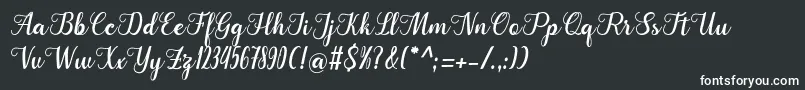 Cangkhoi Font – White Fonts on Black Background